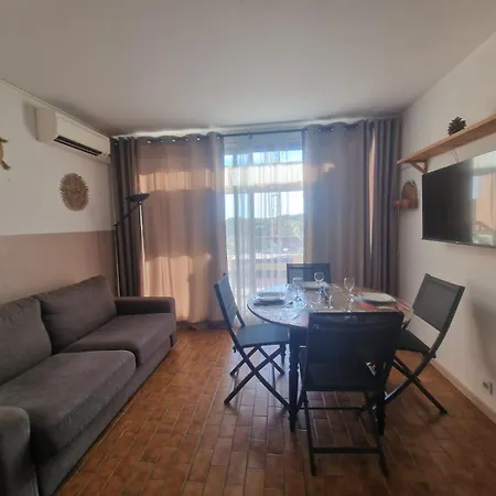 Apartamento La Baronnie Studio Cosy Tres Bien Equipe Avec Terrasse, 4 Pers, Tres Proche Plage Et Tous Commerces, Climatisation Et Parking Prive *